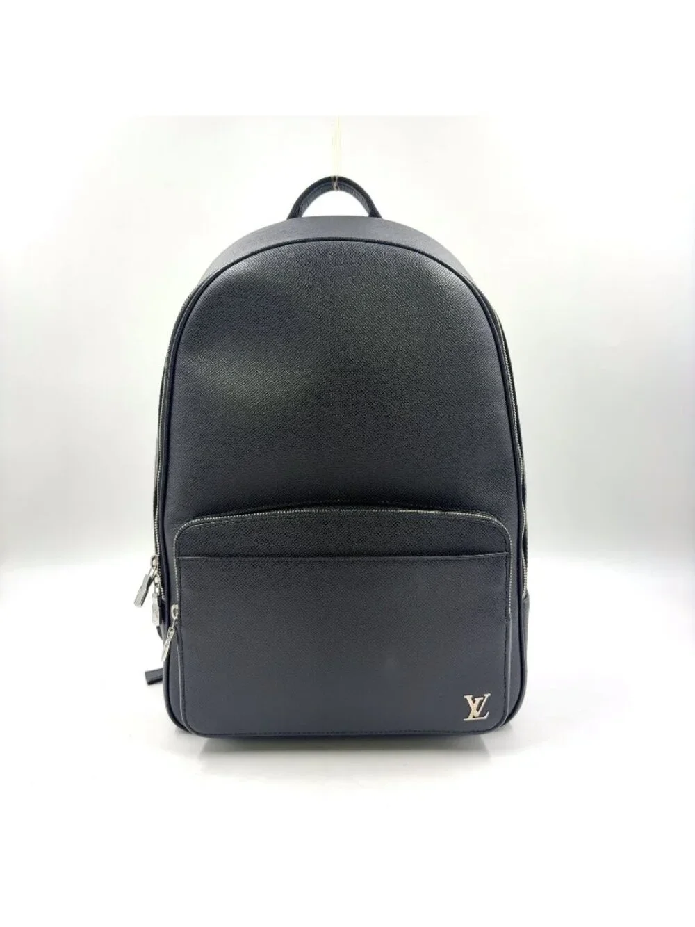 Louis Vuitton Alex Leather Black Backpack Silver